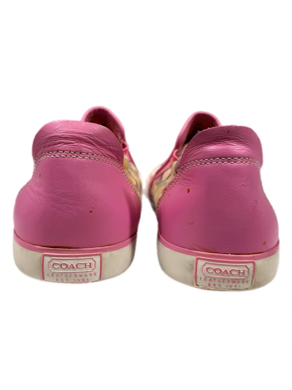 Coach | Beale Multicolor Signature C Slip-On Sneakers Y2K Vintage Pink Trim
